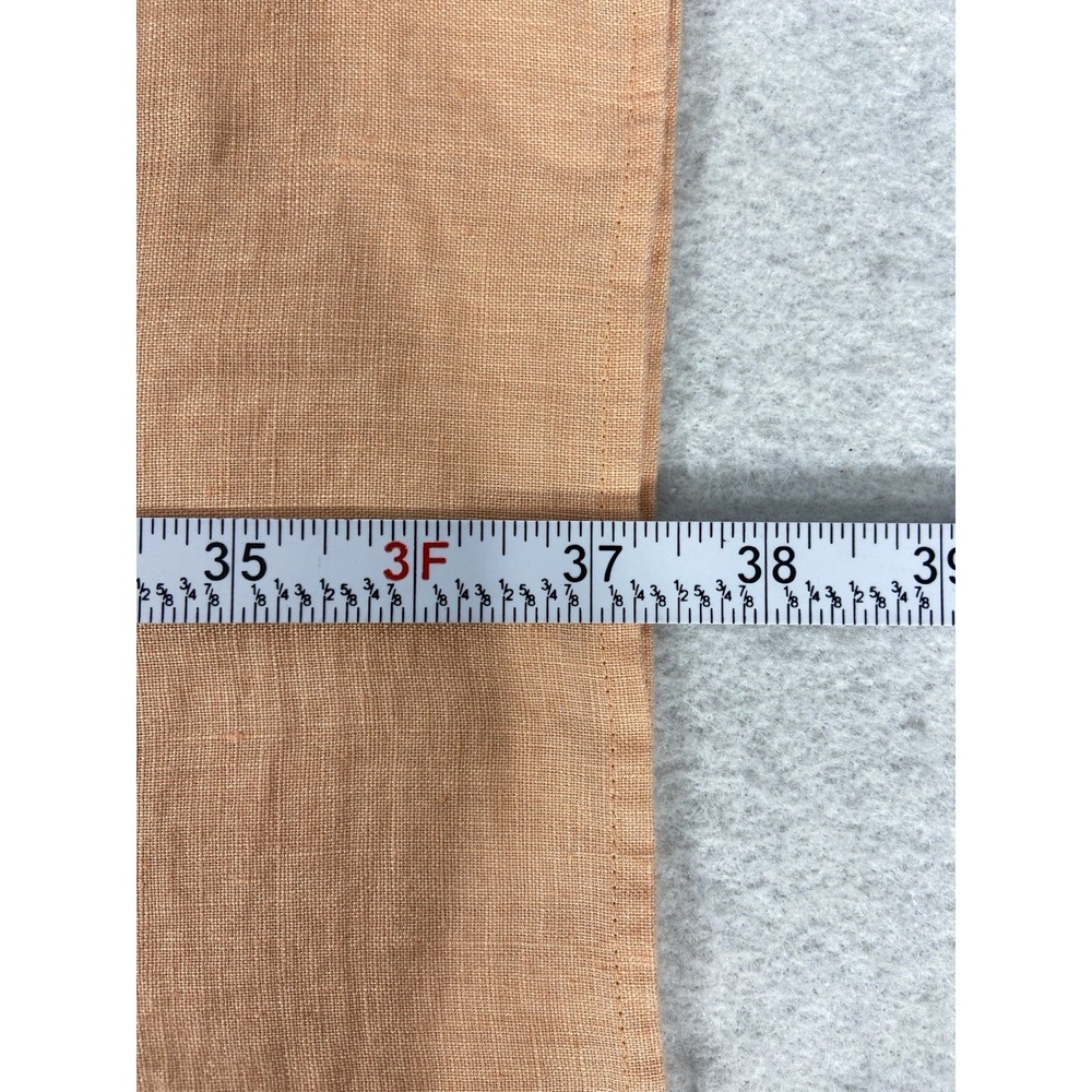 J Jill Dress Women's Large Orange Shift Sleeveless 100% Linen Pockets - Picture 12 of 12